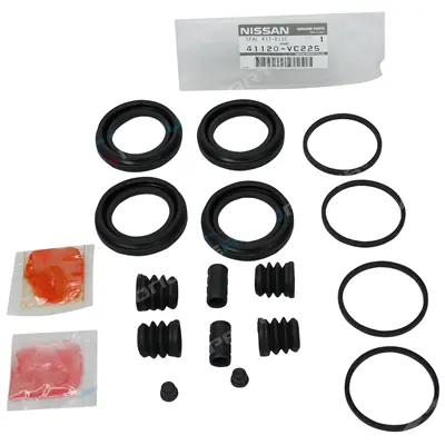 2x Front Caliper Rebuild Repair Kit Guides For Nissan Patrol