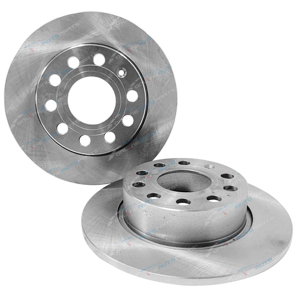 Front Rear Drill Slotted Brake Rotor Ceramic Pad Kit for Audi A3 A3