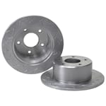 Rear Drilled & Slotted Disc Rotors + Brake Pads For Holden Commodore VB-VL 1978-1988
